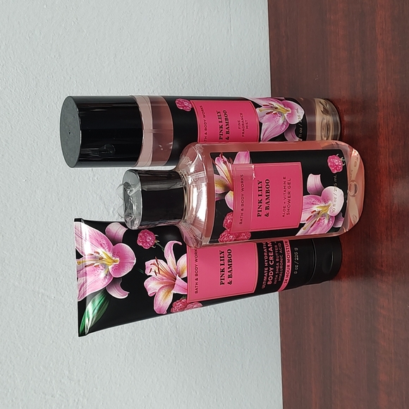 Bath & Body Works Bath & Body Bath Body Works Pink Lily Bamboo Shower Gel Fragrance Mist